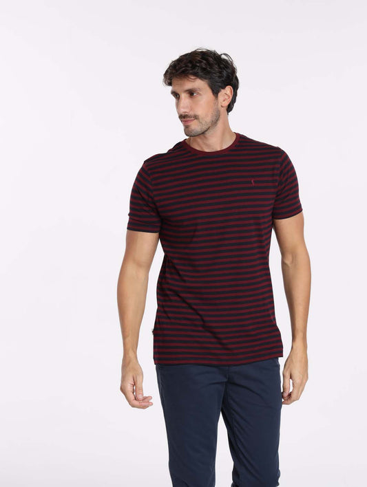 T-Shirt TAIPEI Bordeaux/ Marine