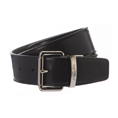 Ceinture CLAY en cuir noir